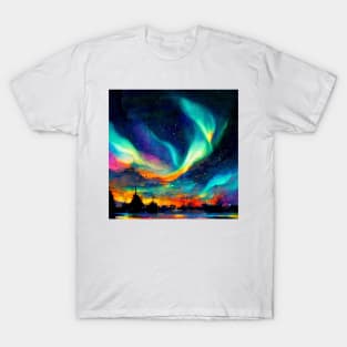 Northern Lights Aurora Borealis T-Shirt